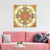 Mandala Birds Canvas Afdruk (Insitu (Woonkamer))