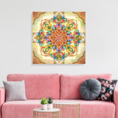 Mandala Birds Canvas Afdruk (Insitu (Woonkamer))