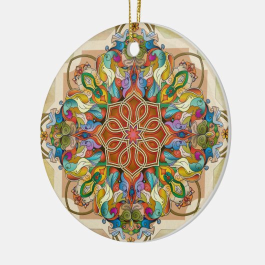 Mandala Birds Ornament (Links)