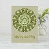 Mandala Birthday Flat Kaart (Staand voorkant)
