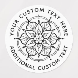 Mandala Black and White label