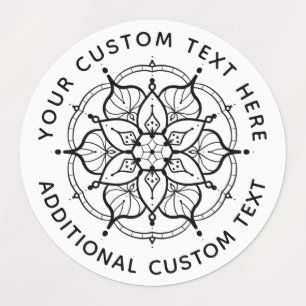 Mandala Black and White label