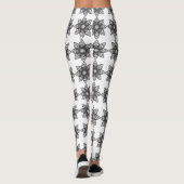 Mandala Black en White Leggings (Achterkant)
