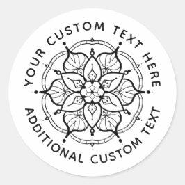Mandala Black en White sticker