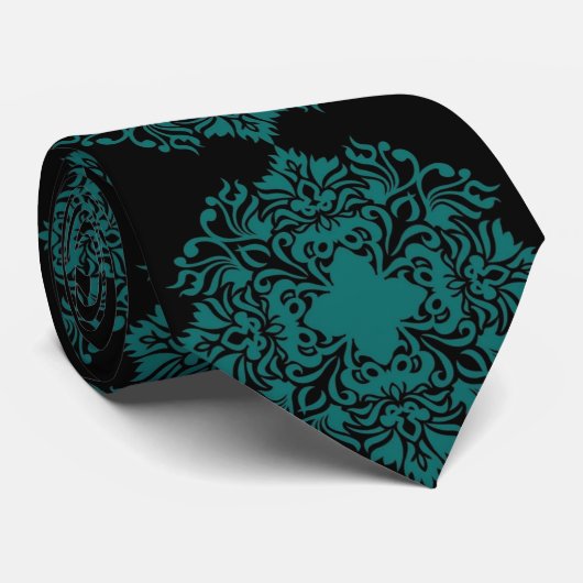 Mandala black stropdas (Opgerold)