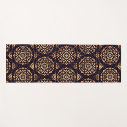 Mandala-Black Yogamat (Voorkant (horizontaal))