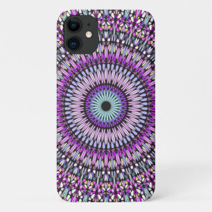 Mandala Blauw Paarse Kaleidoscoop Patroon Case-Mate iPhone Case