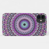 Mandala Blauw Paarse Kaleidoscoop Patroon Case-Mate iPhone Case (Achterkant (horizontaal))