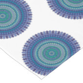 Mandala Blauw Zwart Groen Verjaardagsfeest Tafelkleed (Gekanteld)