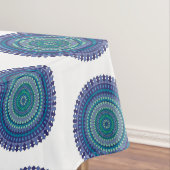 Mandala Blauw Zwart Groen Verjaardagsfeest Tafelkleed (Voorbeeld)