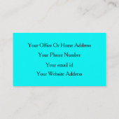 Mandala Blauwgroen Blauwe Abstracte Salons Make-up Visitekaartje (Achterkant)