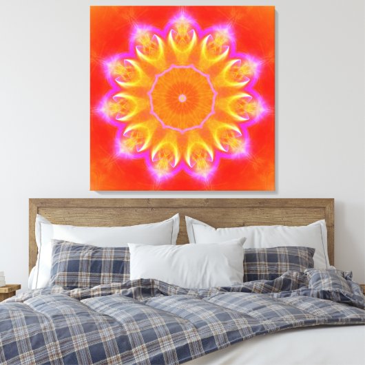 Mandala Bliss Canvas Afdruk (Insitu (Slaapkamer))