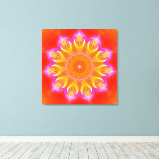 Mandala Bliss Canvas Afdruk (Insitu (Houten vloer))