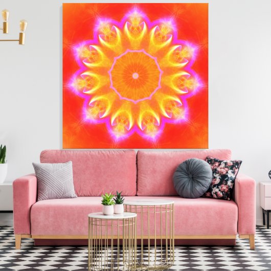 Mandala Bliss Canvas Afdruk (Insitu (Woonkamer))