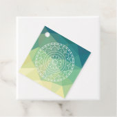 Mandala Bloem Boho Etnisch Ontwerp Bedankjes Labels (In situ)