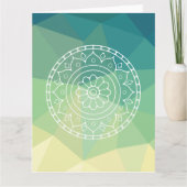 Mandala Bloem Boho Etnisch Ontwerp Kaart (Voorkant)