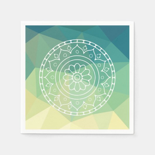 Mandala Bloem Boho Inspiratie Servet (Voorkant)
