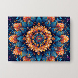 Mandala Bloem Digitale Kunst Stijl-23907 Button
