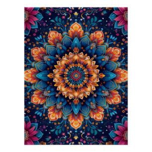 Mandala Bloem Digitale Kunst Stijl-23907 Perfect Poster