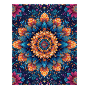 Mandala Bloem Digitale Kunststijl-23907 Foto Afdruk