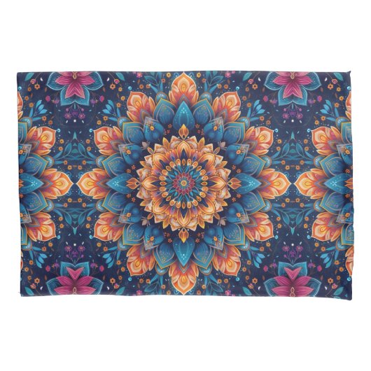 Mandala Bloem Digitale Kunststijl-23907 Kussensloop (Voorkant)