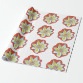 Mandala Bloem Drawing Wrapping Papier (Uitgerold)