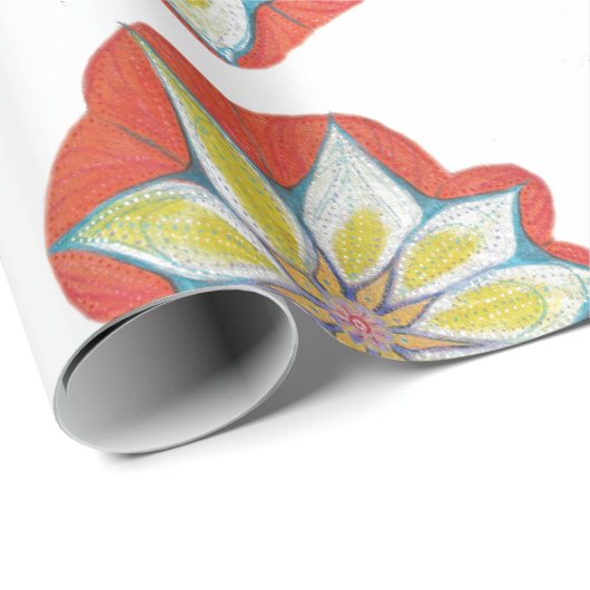 Mandala Bloem Drawing Wrapping Papier (Rol Hoek)