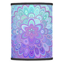 Mandala Bloem in Lichtblauw en Paarse