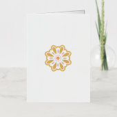 Mandala-bloem kunstprint | Boho decoratie Folie Wenskaart (Voorkant)