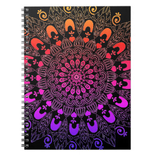 Mandala Bloem Ontwerp Schets Kunst Notitieboek