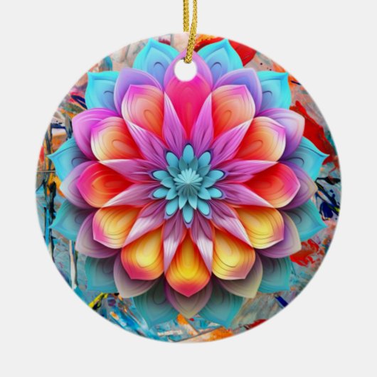 Mandala bloem Ornament (Voorkant)