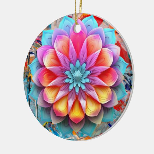 Mandala bloem Ornament (Links)