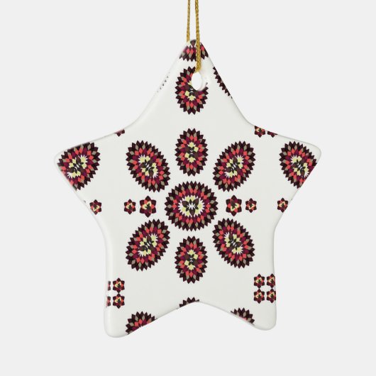 Mandala Bloem Patroon Keramisch Ornament (Rechts)