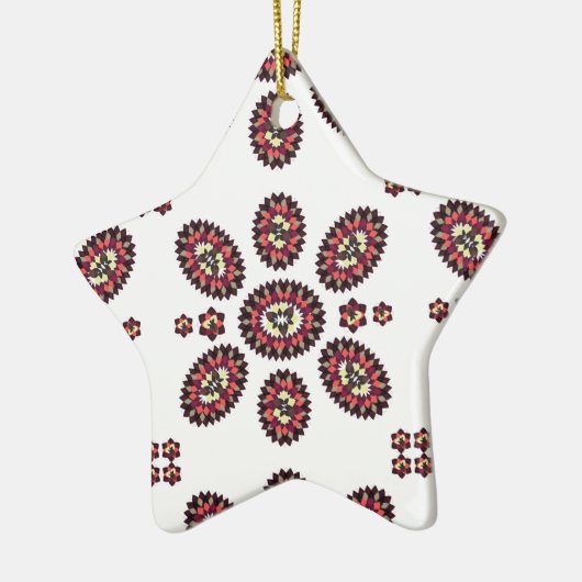 Mandala Bloem Patroon Keramisch Ornament (Links)