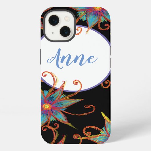 Mandala Bloem Persoonlijk iPhone Hoesje (Achterkant)