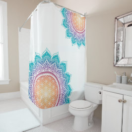 Mandala Bloem van leven Douchegordijn