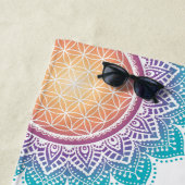 Mandala Bloem van levenszon Strandlaken (In situ)