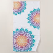 Mandala Bloem van levenszon Strandlaken (Voorkant)