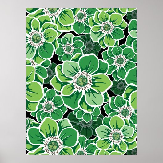 Mandala Bloemen 3 Poster (Voorkant)