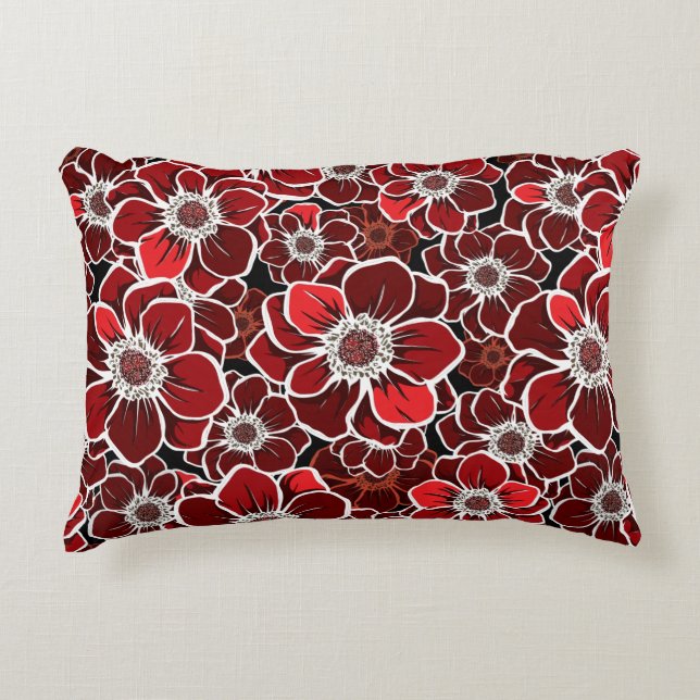 Mandala Bloemen 4 Accent Kussen (Voorkant)