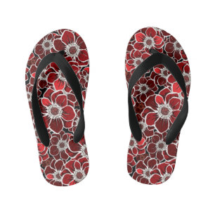 Mandala Bloemen 4 Kinder Teenslippers