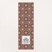 Mandala bloemen monogram aangepaste naam letter M