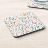 mandala bloemen onderzetter (Linkerzijde)