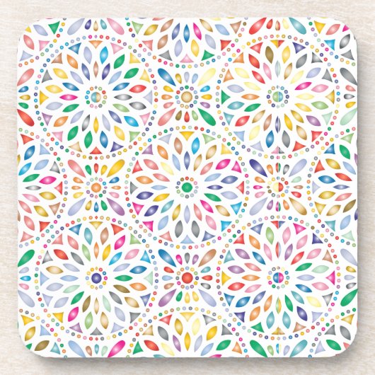 mandala bloemen onderzetter (Voorkant)