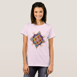 Mandala Bloemen Patroon Vrouwen Basic T-shirt