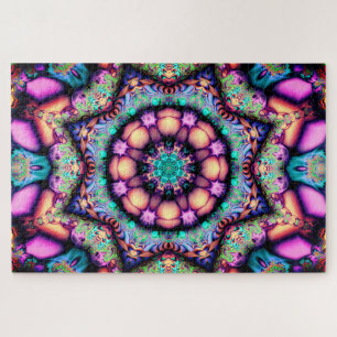 mandala bloemen puzzel