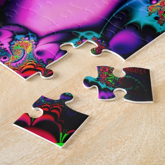 mandala bloemen puzzel legpuzzel (Zijkant)