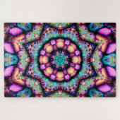 mandala bloemen puzzel legpuzzel (Horizontaal)