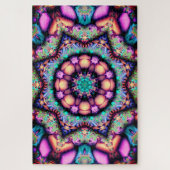 mandala bloemen puzzel legpuzzel (Verticaal)
