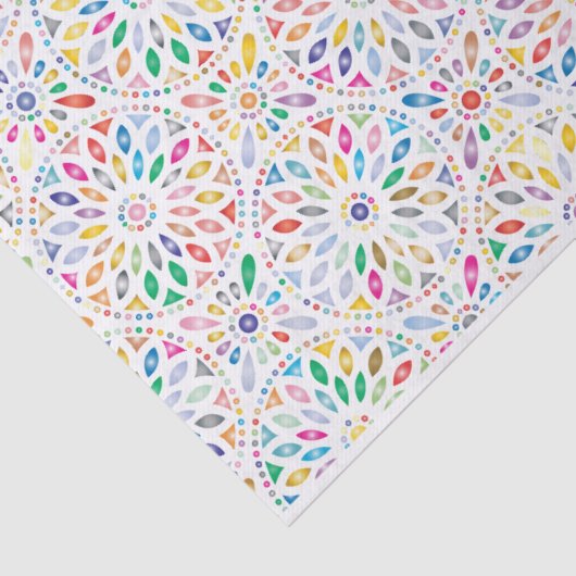 mandala-bloemen tissuepapier (Detail)